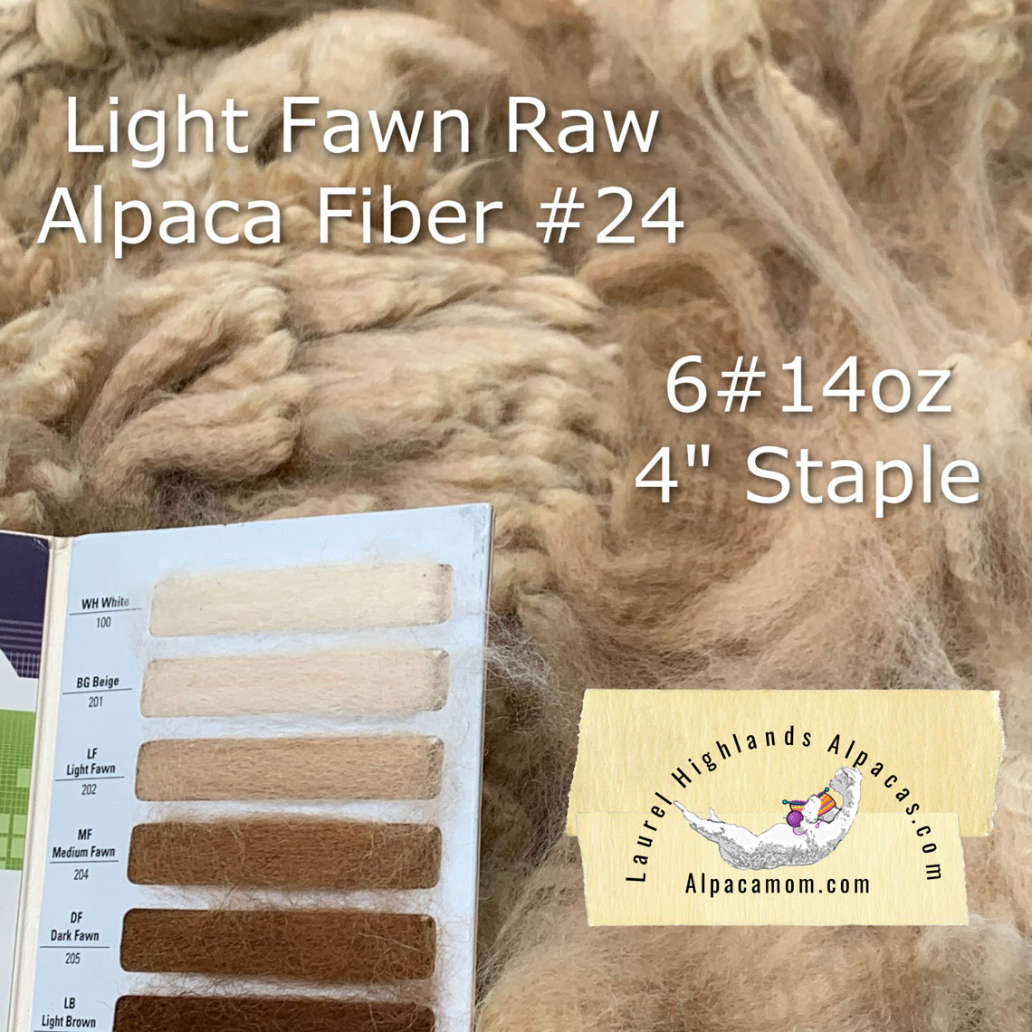 Light Fawn Raw Alpaca Blanket