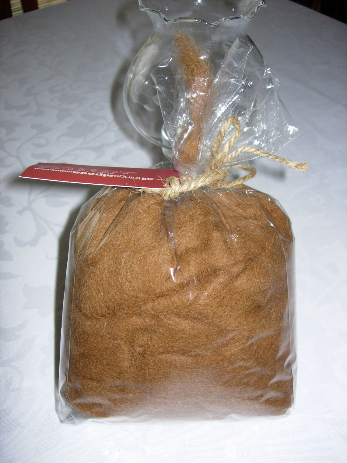 Dark Fawn rovings (Lily's daughter Naomi)